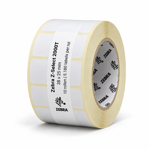 Zebra Z-Select 2000T | 38x25 mm | 10 rolls (5,180 labels per roll)