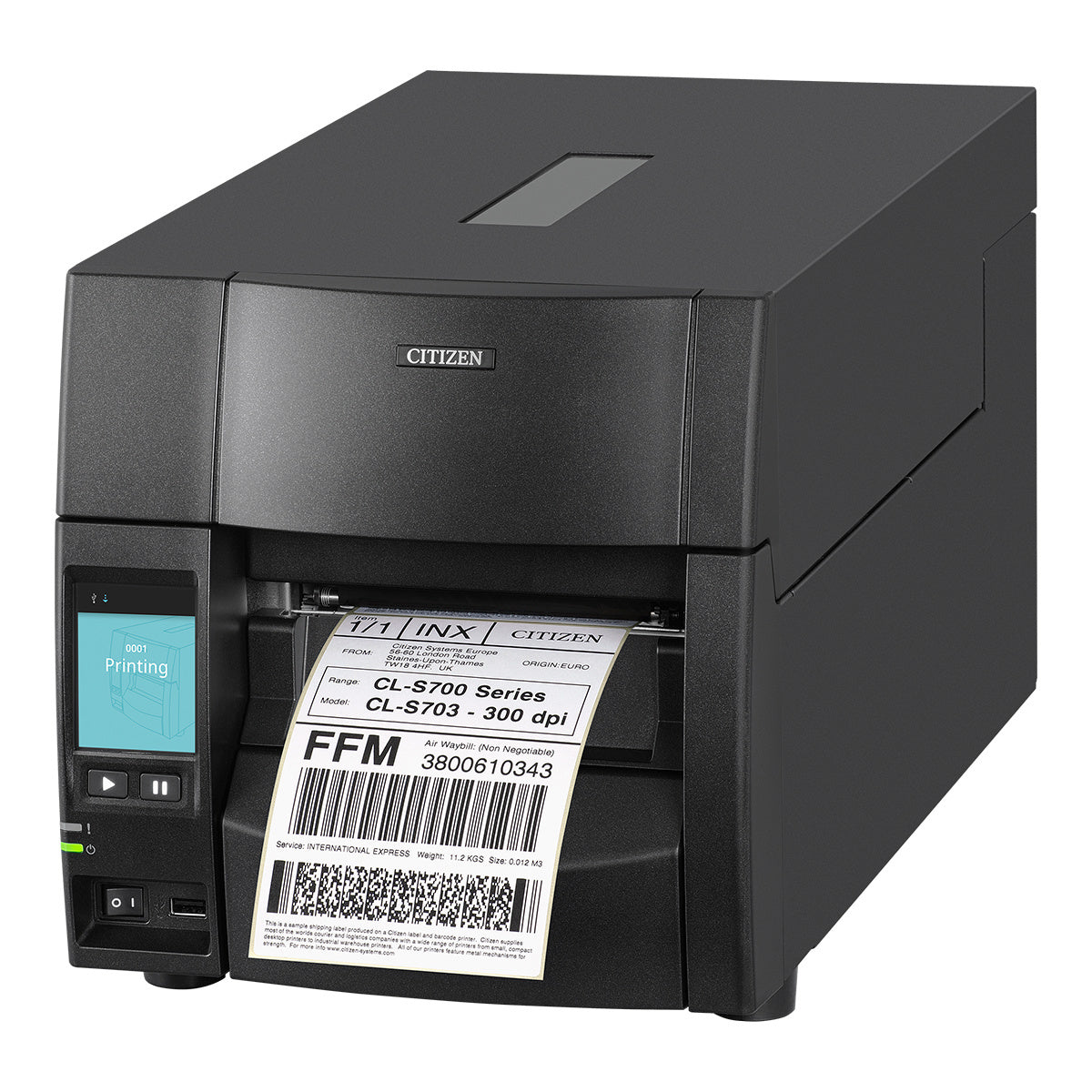 300dpi / Without Rewinder/Peeler