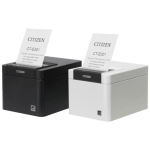 Citizen printers Citizen CT-E301, USB, RS232, Ethernet, 8 dots/mm (203 dpi), cutter, zwart
