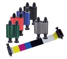 Evolis kleurenlint (half paneel, YMCKO)