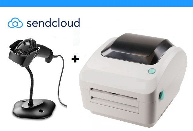 Select the number of shipping labels here / EL-1190 Label Printer with USB+Network - € 140,- / Zebra DS2208 with USB cable and stand - € 105.-
