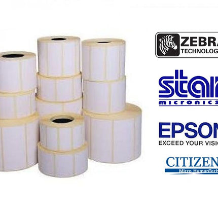 Uncoated Direct thermisch papieren labels met permanente belijming