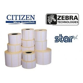 Uncoated Thermal Transfer labels met permanente belijming